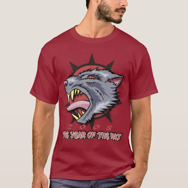 Camiseta Ano do rato! T-shirt (Frente)