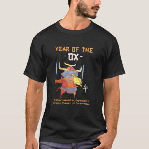 Camiseta Ano Do Sinal Zodíaco Chinês Ox
