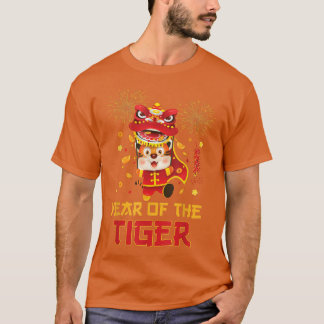 Camiseta Ano Do Tigre Chinês Ano Novo 2022 Crianças