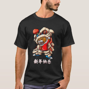 Camiseta Ano do Tigre Chinês Zodiac Tee Chinês Novo Y