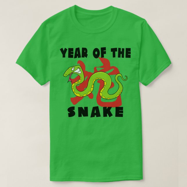 Camiseta Ano Engraçado do Cobra (2) (Frente do Design)