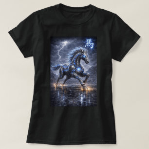 Camiseta Ano Fu do Zodíaco Chinês do Cavalo 0046485