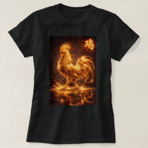 Camiseta Ano Fu do Zodíaco Chinês do Galo 0046476