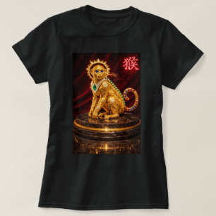 Camiseta Ano Fu do Zodíaco Chinês do Macaco 0046501