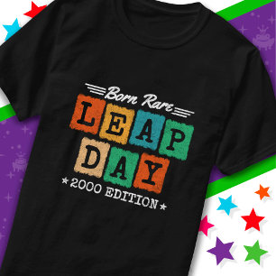 Camiseta Ano Leap 2000 Nascer Rare 2000 Dia do Salto Aniver