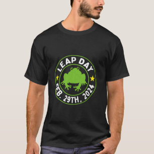 Camiseta Ano Leap Aniversário 29 de fevereiro de 2024 Dia d