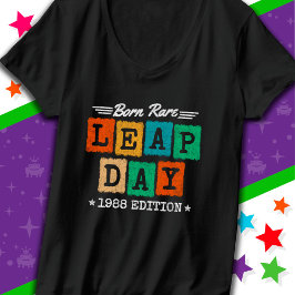 Camiseta Ano Leap Ano 1988 Nascer Rare 1988 Dia do Salto An