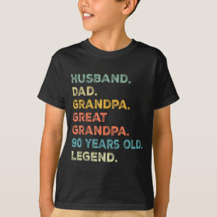 Camiseta Ano Marido Pai Avô Bisavô