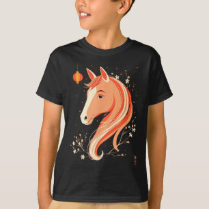 Camiseta Ano Mínimo do Cavalo 2026 Ano Novo Chinês