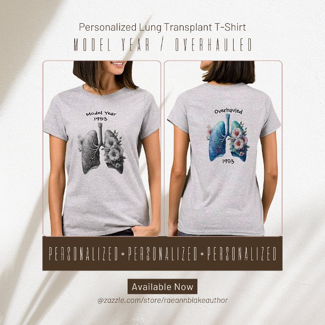 Camiseta Ano-Modelo/Transplante Pulmonar Revisto (Criador carregado)
