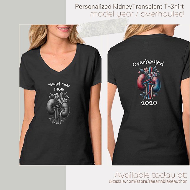 Camiseta Ano-Modelo/Transplante Renal Revisto - T-Shirt (Criador carregado)