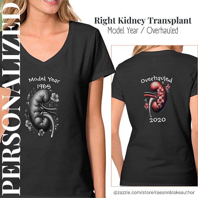 Camiseta Ano-Modelo/Transplante Renal Revisto - T-Shirt (Criador carregado)