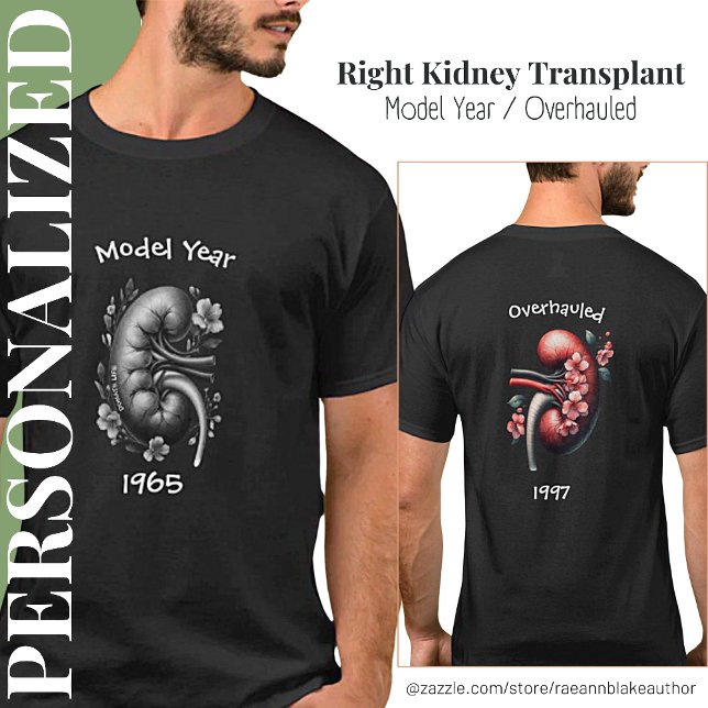 Camiseta Ano-Modelo/Transplante Renal Revisto - T-Shirt (Criador carregado)