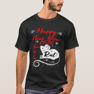 Camiseta Ano Novo Chinês 2020 do Rat Corporate Coworke