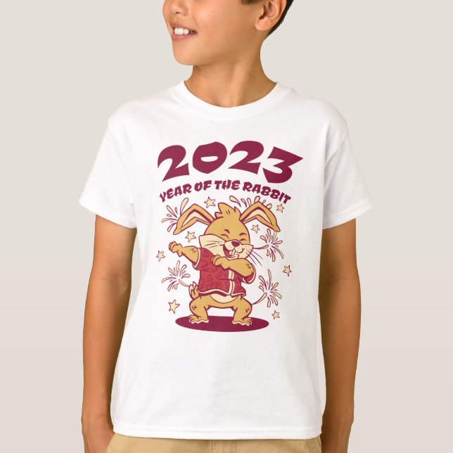Camiseta Ano Novo Chinês 2023 - Ano do Coelho (Frente)