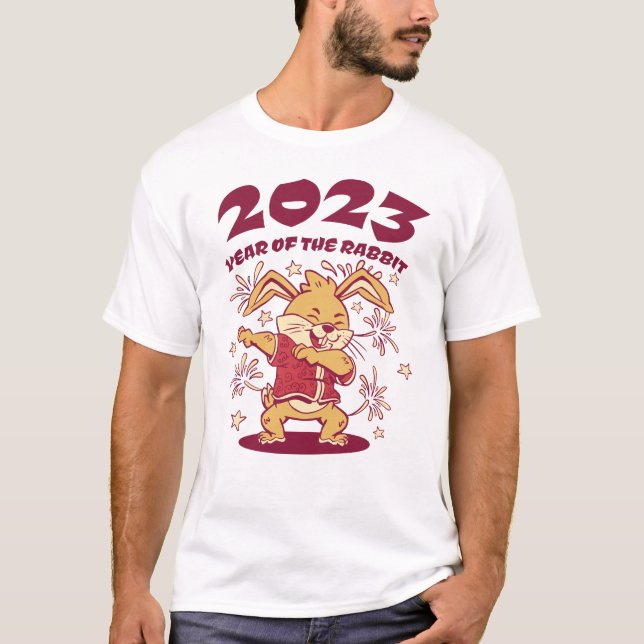 Camiseta Ano Novo Chinês 2023 - Ano do Coelho (Frente)
