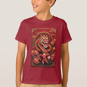 Camiseta Ano Novo Chinês 2024 Ano da Dança do Dragão