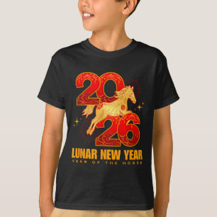 Camiseta Ano Novo Chinês 2026 Arte do Cavalo