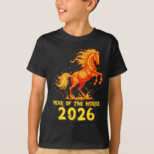 Camiseta Ano Novo Chinês 2026 Cavalo Feliz Ano Novo Chinês