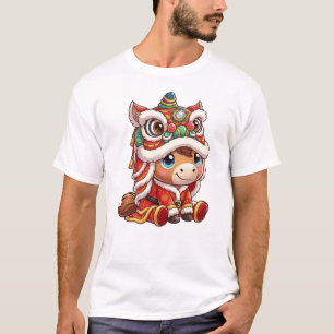 Camiseta Ano Novo Chinês Cavalo 2026 Zodíaco