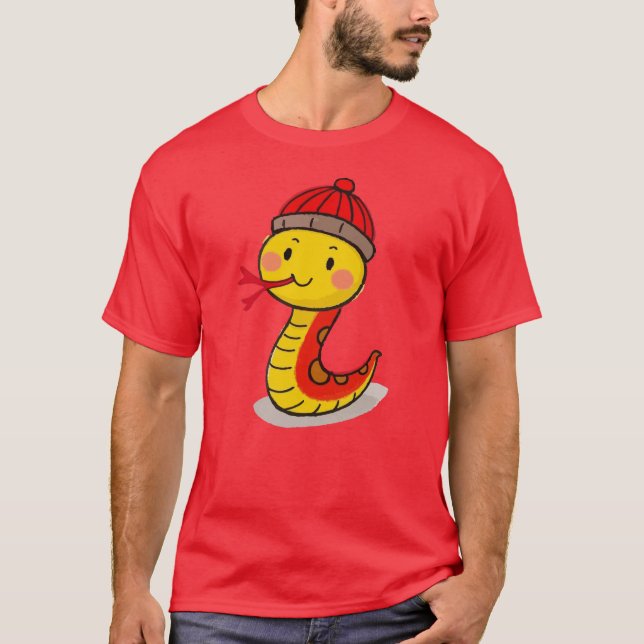 Camiseta Ano novo chinês (Cobra ano) (Frente)