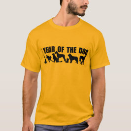 Camiseta Ano Novo Chinês de 2018 no Cachorro Amarelo