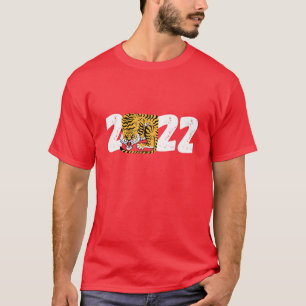 Camiseta Ano Novo Chinês De Tigre 2022 Horoscópio Zodiac