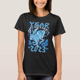 Camiseta Ano Novo Chinês do Coelho da Água 2023 Zodiac H