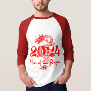 Camiseta Ano Novo Chinês do Dragão de 2024