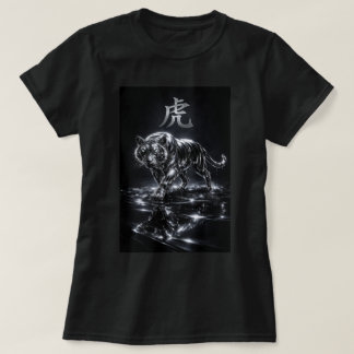 Camiseta Ano Novo Chinês Fu Zodíaco Chinês Ano do Tigre 004