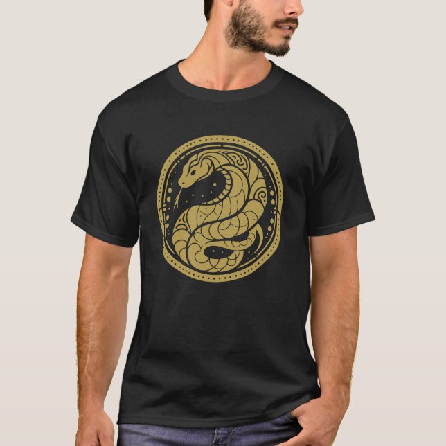 Camiseta Ano Novo Chinês Tradicional do Cobra 2025 (Frente)