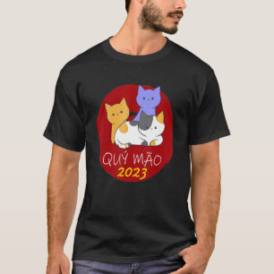 Camiseta Ano Novo Chinês Vietnamita 12 Zodiacos Caligrafia
