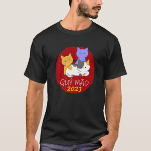 Camiseta Ano Novo Chinês Vietnamita 12 Zodiacos Caligrafia