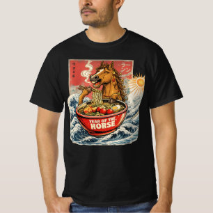 Camiseta Ano Novo Chinês Zodiac do Cavalo 2026 Ramen