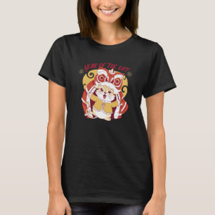 Camiseta Ano Novo do Gato de Coelho Dragão Zodíaco Chinês C
