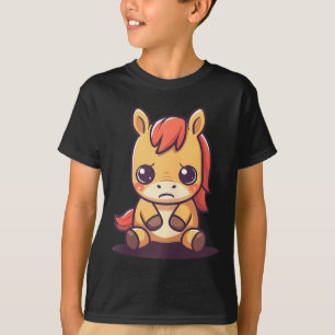 Camiseta Ano Novo do Zodíaco Chinês do Cavalo Fogo Choro Ch