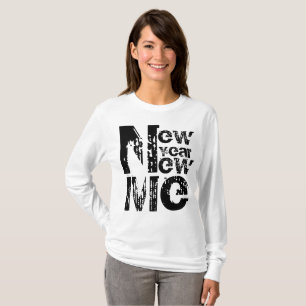 Camiseta Ano Novo Eu 🔥 Trazê-lo na Motivação das Mulh