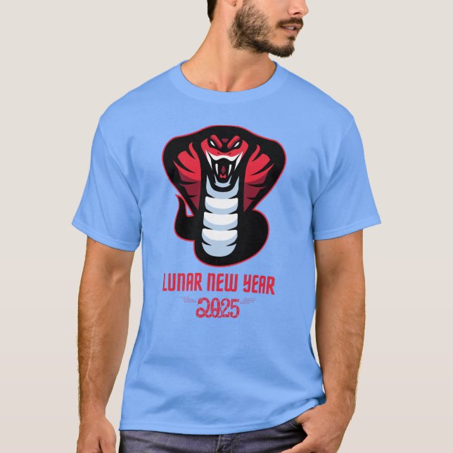 Camiseta Ano Novo Lunar 2025 Ano Da Cobra (Frente)