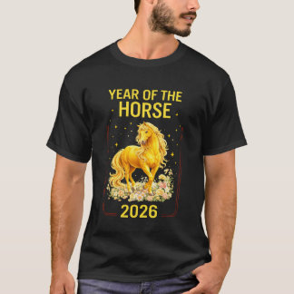 Camiseta Ano Novo Lunar 2026 Decorações do Ano Novo Chinês