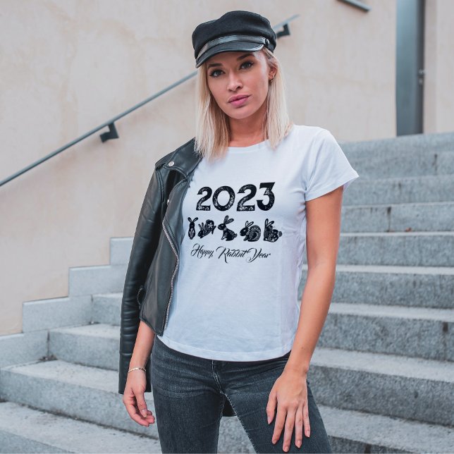 Camiseta Ano Novo Lunar Chinês Chinês no Quadrinho Ano Novo (Criador carregado)