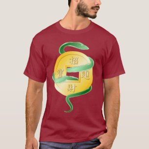 Camiseta Ano Novo Lunar Chinês da Riqueza de Cobra 2025
