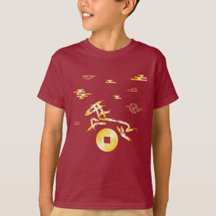 Camiseta Ano Novo Lunar Chinês do Cavalo 2026 4724 Fogo
