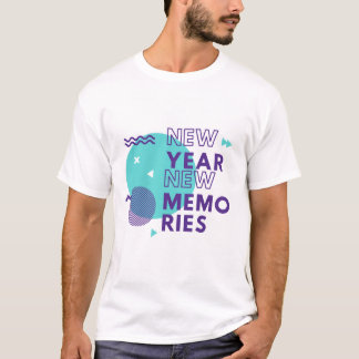 Camiseta Ano Novo, novas memórias - Camisa-T Inspirativa
