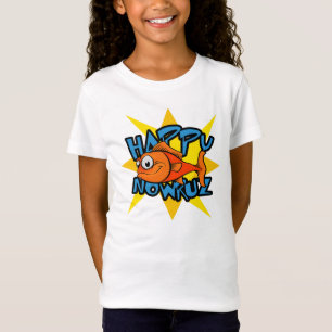 Camiseta Ano novo persa de sorriso Nowruz de Sun do peixe