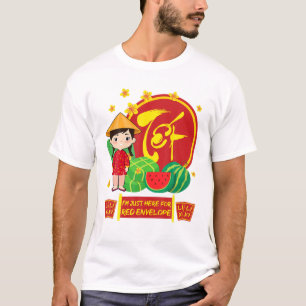 Camiseta Ano Novo Vietnamita 2022 Estou aqui para o Red Env