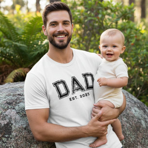 Camiseta Ano Ousado Preto Pai Fundado