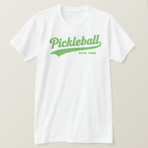 Camiseta Ano Personalizado De Pickleball Estabelecido Em 20