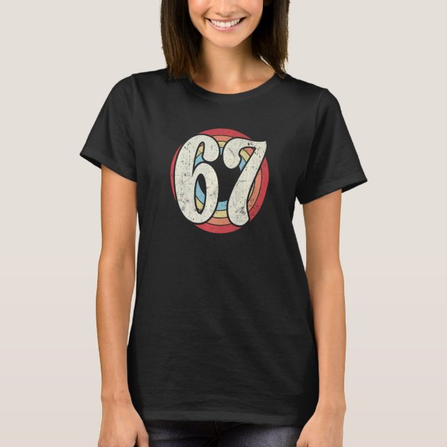 Camiseta Ano Retroativo 1967, Equipe Esportiva Número 67 Se (Frente)