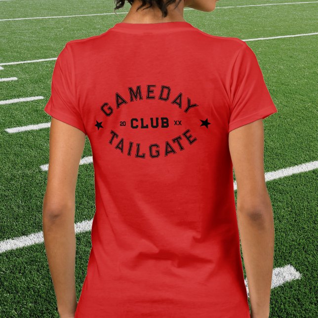 Camiseta Ano Vermelho do Clube Personalizado de Tailgate do (Criador carregado)