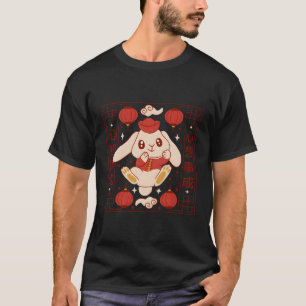 Camiseta Ano Zodíaco Chinês Do Ano Novo Chinês Do Coelho